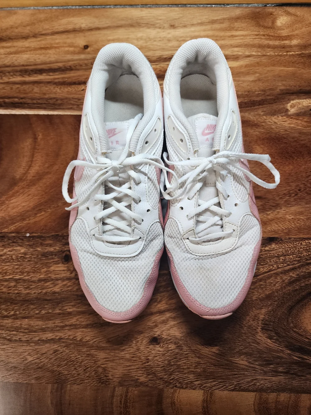 Nike Women's Pink and White Air Max Style Sneakers